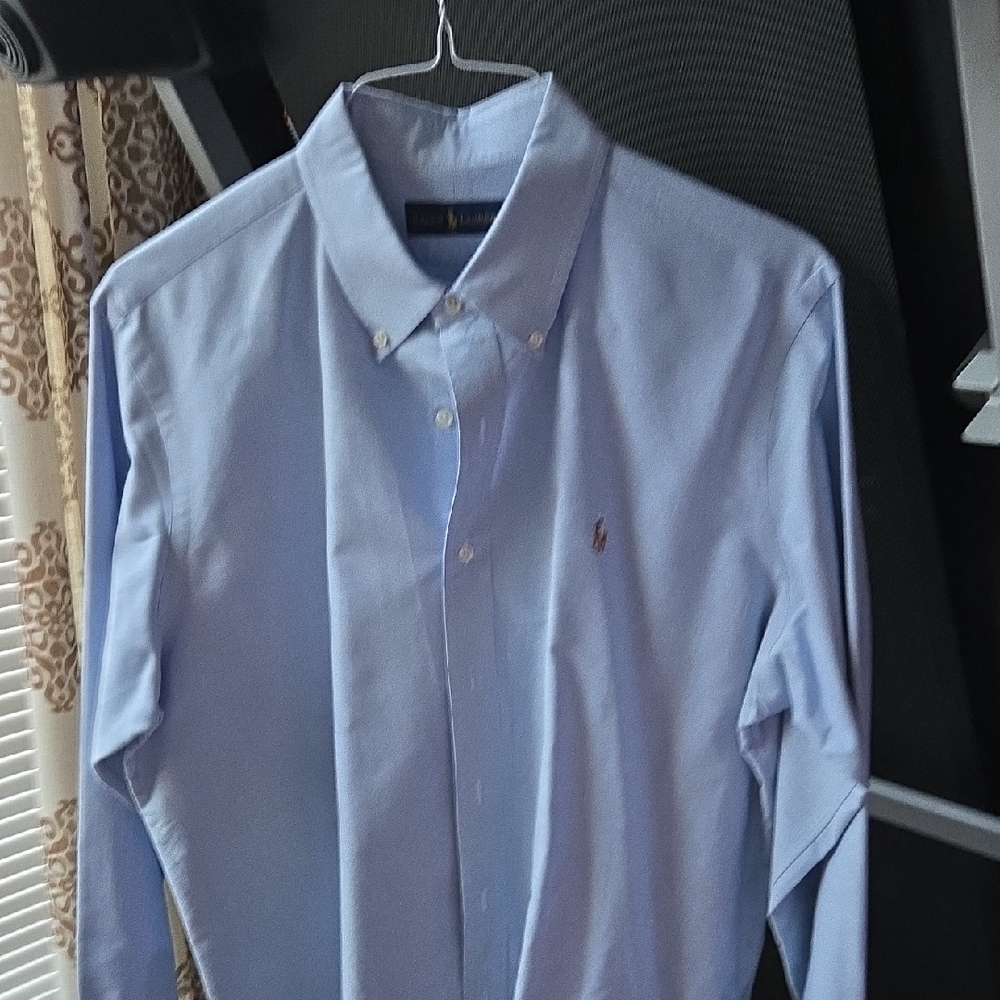 Ralph Lauren Men's Button Down Shirt XL Powder Blue